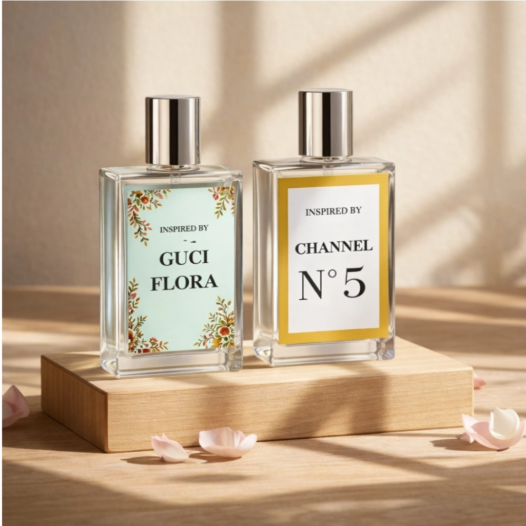 Aroma7 Perfume Pack: Inspired by Gucci Flora & Chanel N5 Eau De Parfum