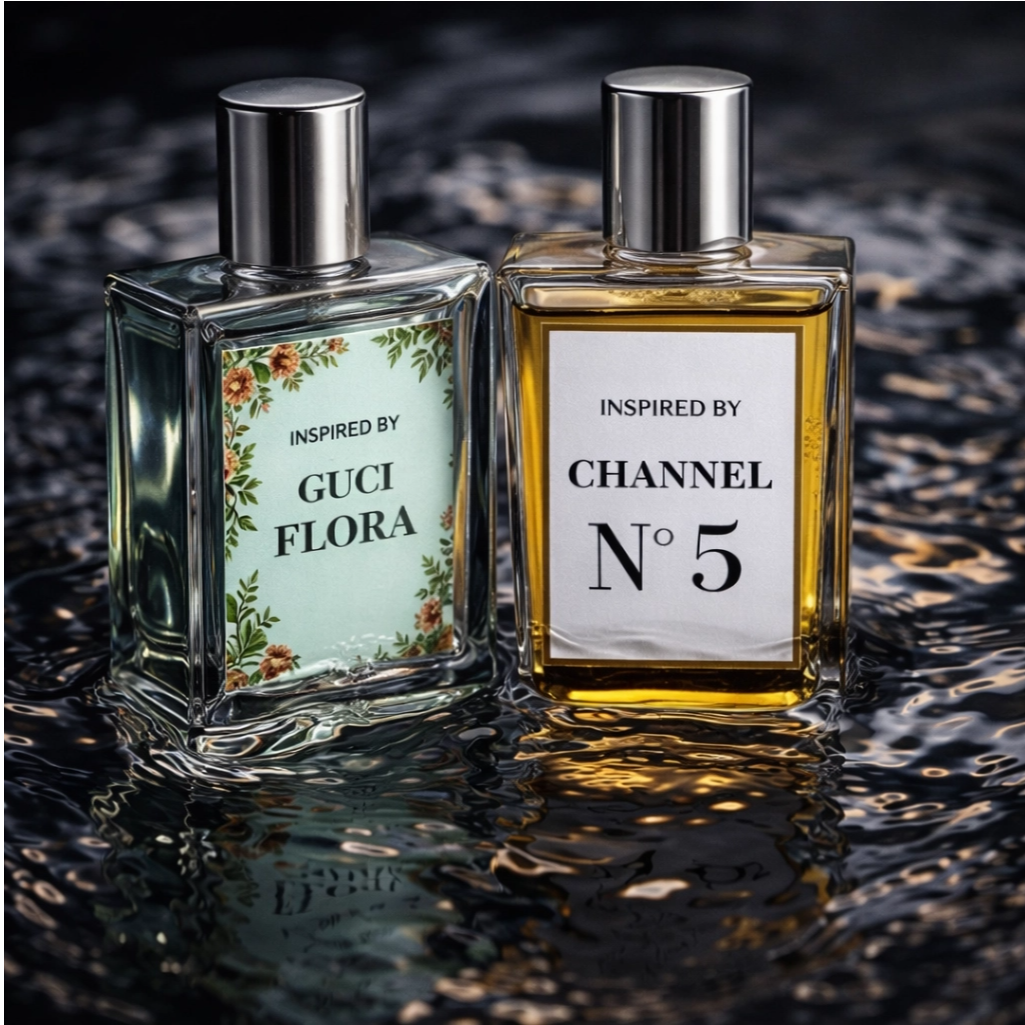Aroma7 Perfume Pack: Inspired by Gucci Flora & Chanel N5 Eau De Parfum