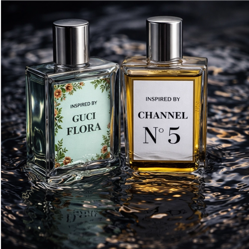 Aroma7 Perfume Pack: Inspired by Gucci Flora & Chanel N5 Eau De Parfum (50ml Pack of 2)