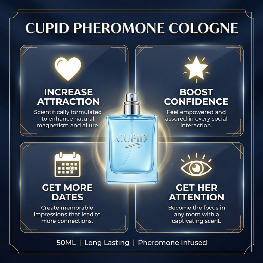 Unleash Your Inner Magnetism: Cupid Pheromone Cologne for Men (Pack of 2)