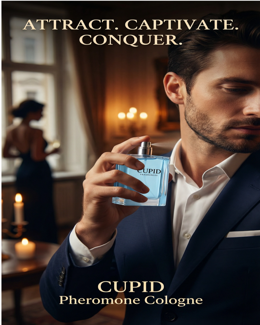 Unleash Your Inner Magnetism: Cupid Pheromone Cologne for Men (Pack of 2)