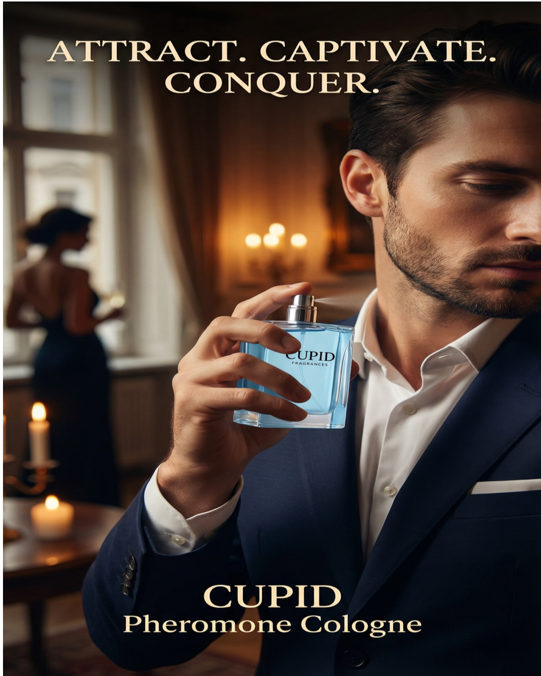 Unleash Your Inner Magnetism: Cupid Pheromone Cologne for Men (Pack of 2)
